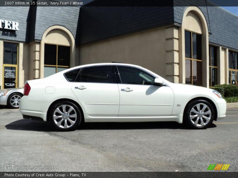 Ivory Pearl / Wheat 2007 Infiniti M 35 Sedan