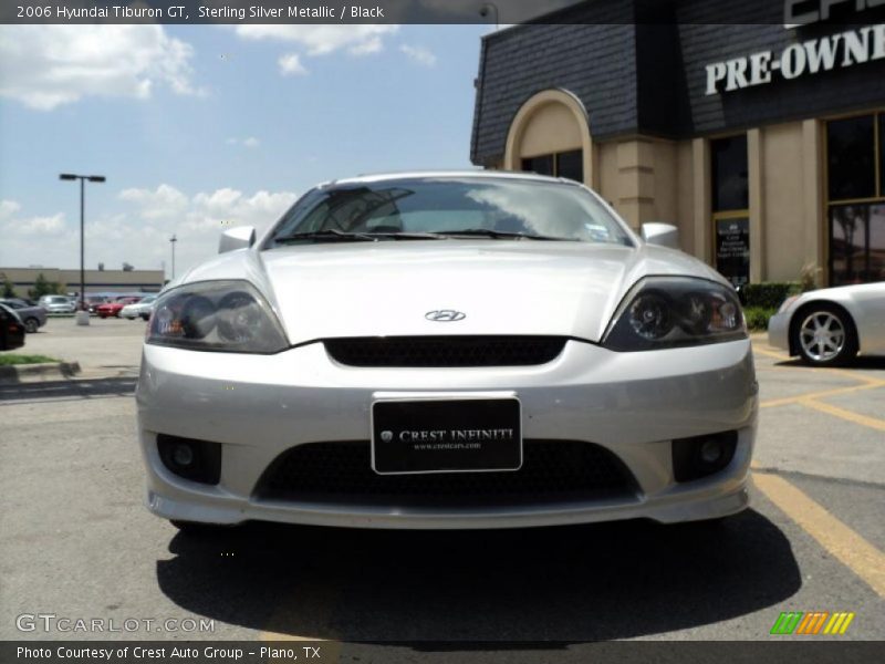 Sterling Silver Metallic / Black 2006 Hyundai Tiburon GT