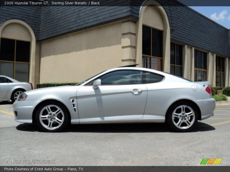 Sterling Silver Metallic / Black 2006 Hyundai Tiburon GT