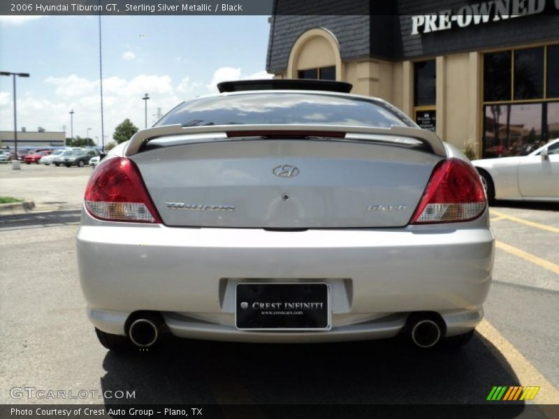 Sterling Silver Metallic / Black 2006 Hyundai Tiburon GT