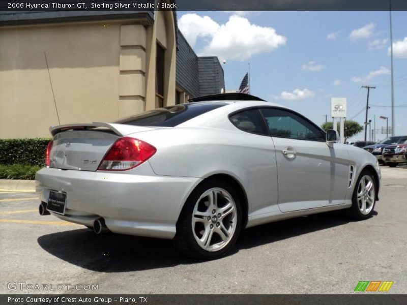 Sterling Silver Metallic / Black 2006 Hyundai Tiburon GT