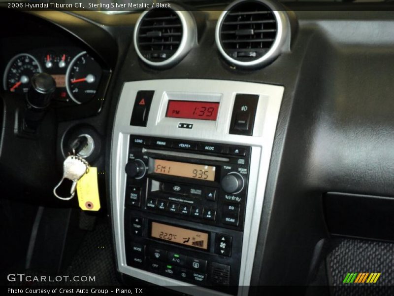 Sterling Silver Metallic / Black 2006 Hyundai Tiburon GT