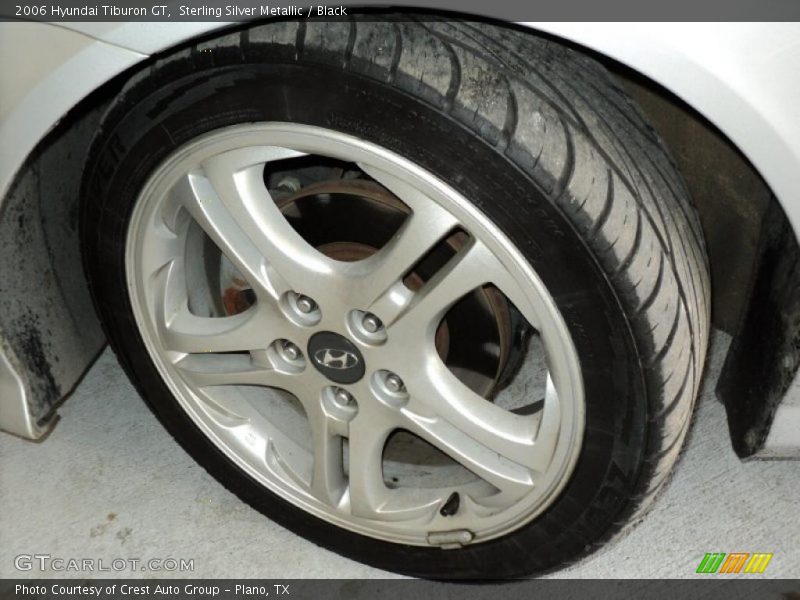Sterling Silver Metallic / Black 2006 Hyundai Tiburon GT