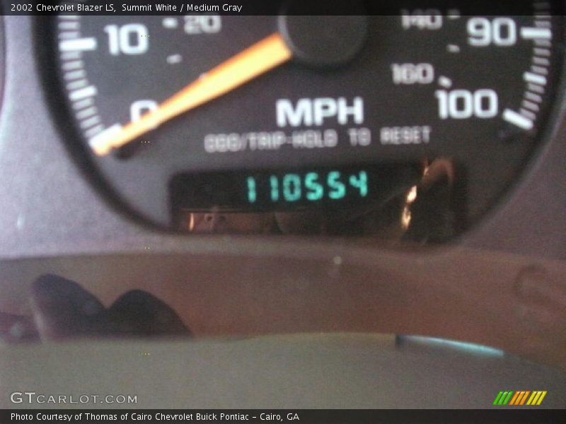 Summit White / Medium Gray 2002 Chevrolet Blazer LS