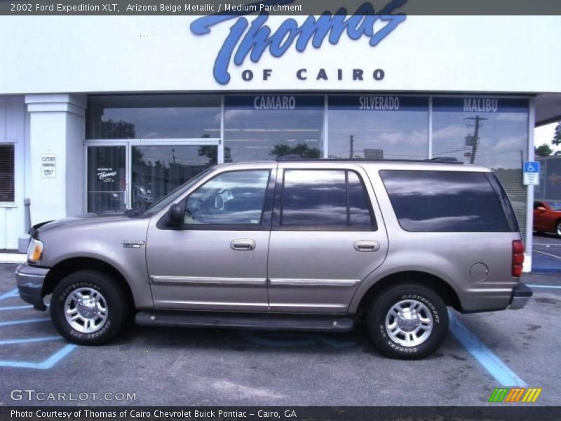 Arizona Beige Metallic / Medium Parchment 2002 Ford Expedition XLT