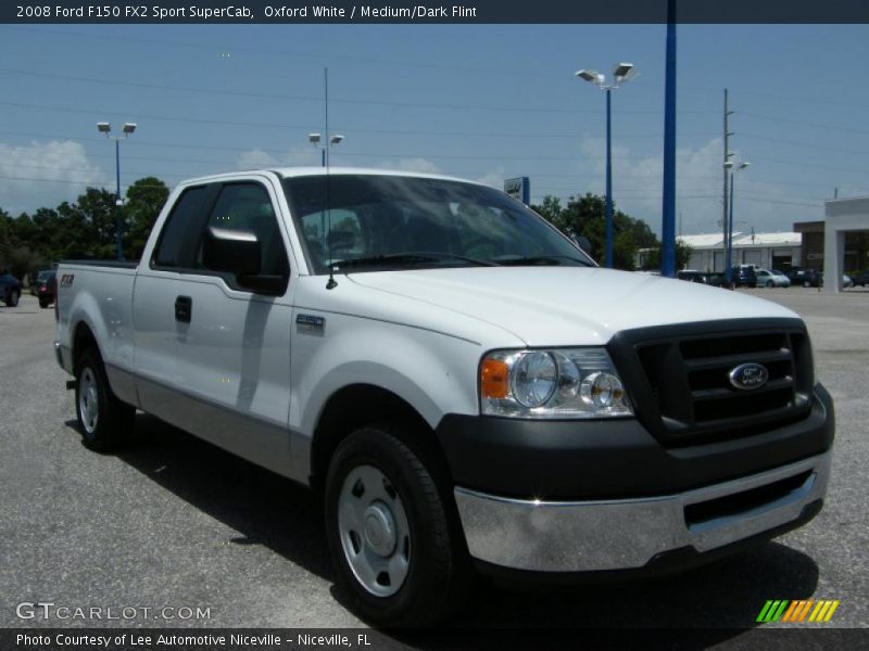 Oxford White / Medium/Dark Flint 2008 Ford F150 FX2 Sport SuperCab