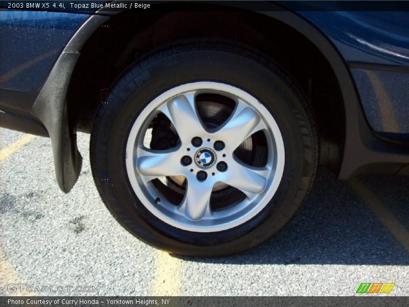 Topaz Blue Metallic / Beige 2003 BMW X5 4.4i