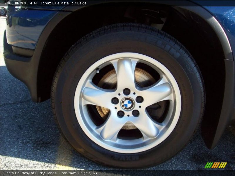 Topaz Blue Metallic / Beige 2003 BMW X5 4.4i