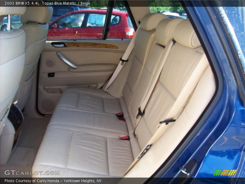 Topaz Blue Metallic / Beige 2003 BMW X5 4.4i