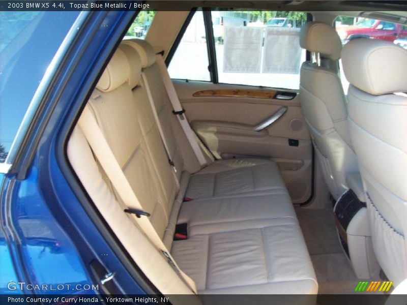Topaz Blue Metallic / Beige 2003 BMW X5 4.4i