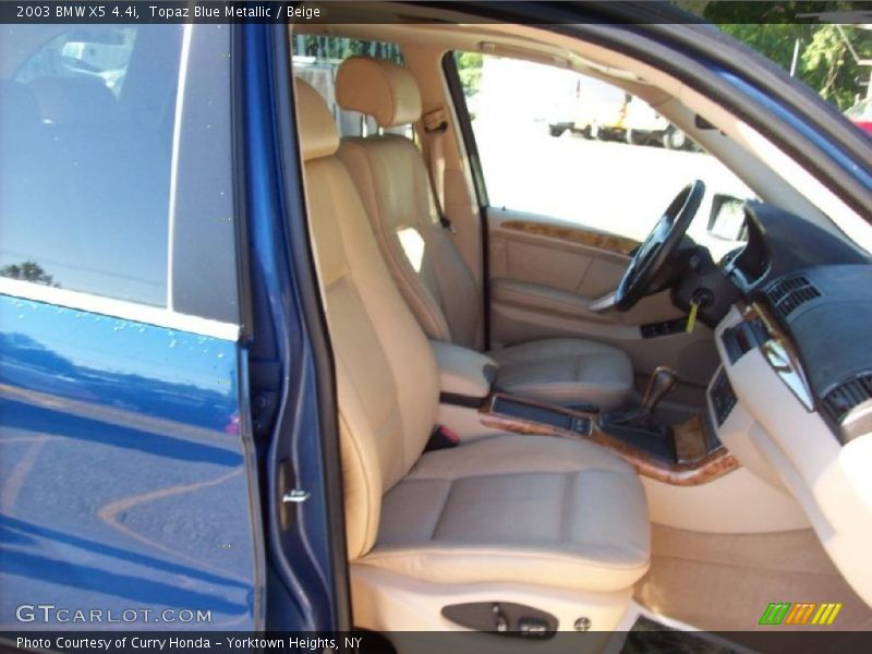Topaz Blue Metallic / Beige 2003 BMW X5 4.4i