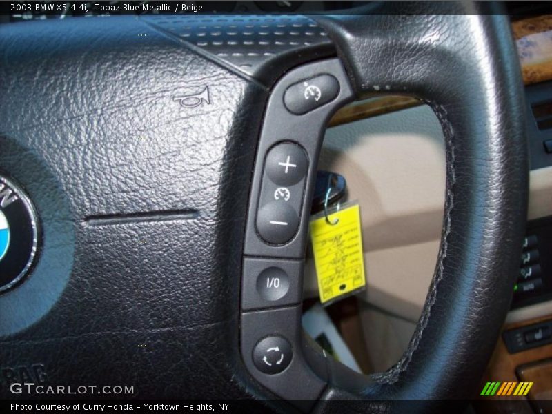 Topaz Blue Metallic / Beige 2003 BMW X5 4.4i