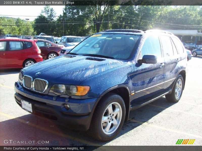 Topaz Blue Metallic / Beige 2003 BMW X5 4.4i