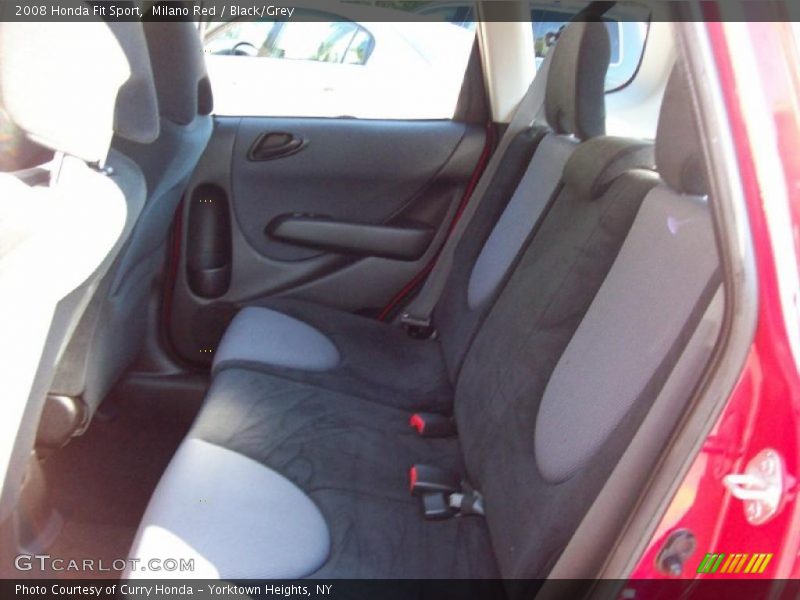 Milano Red / Black/Grey 2008 Honda Fit Sport