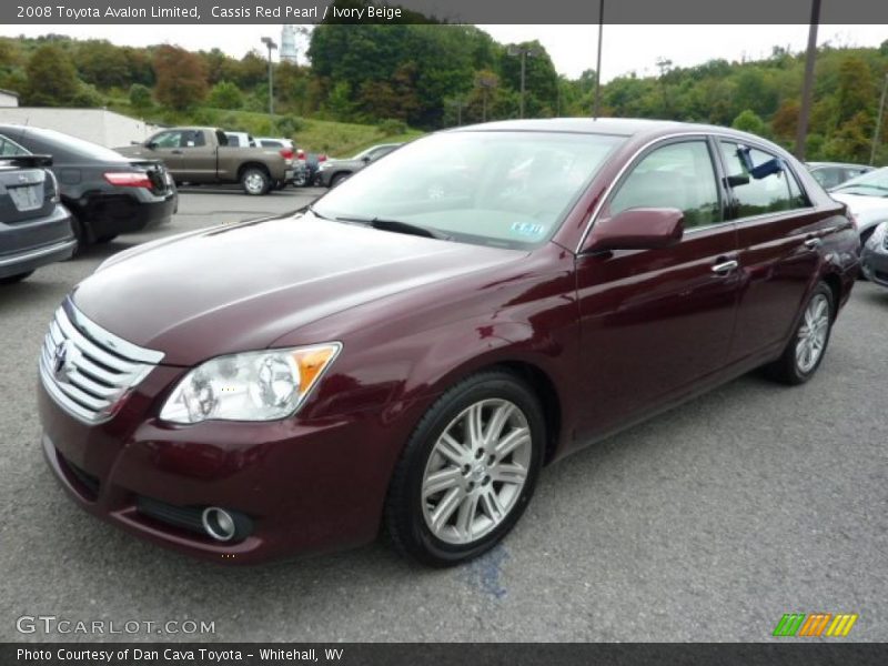 Cassis Red Pearl / Ivory Beige 2008 Toyota Avalon Limited