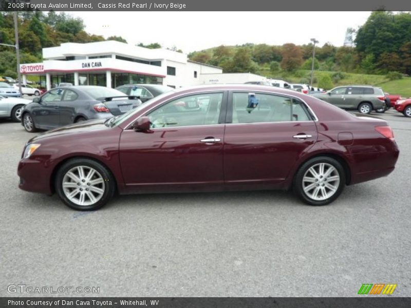 Cassis Red Pearl / Ivory Beige 2008 Toyota Avalon Limited