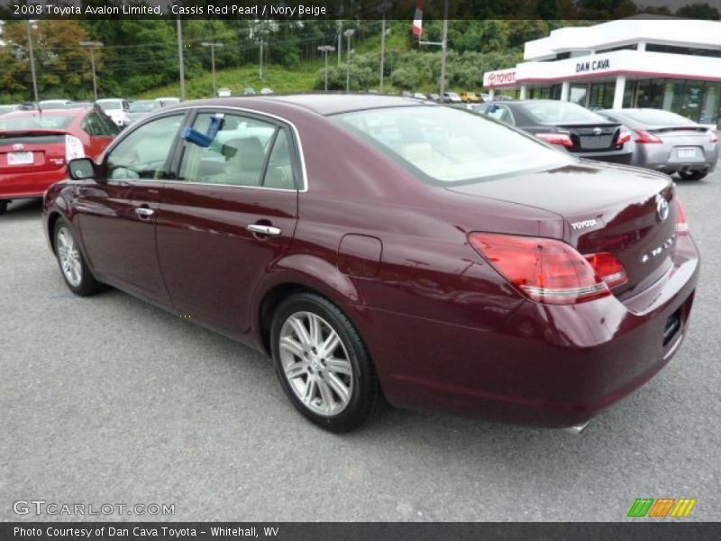 Cassis Red Pearl / Ivory Beige 2008 Toyota Avalon Limited