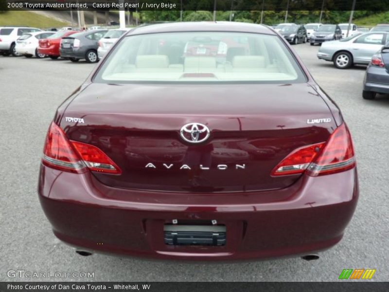 Cassis Red Pearl / Ivory Beige 2008 Toyota Avalon Limited