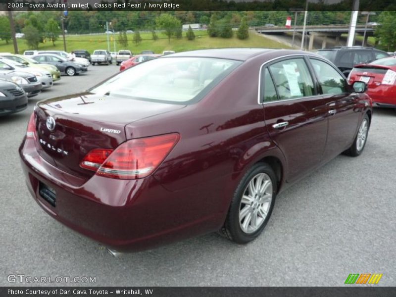 Cassis Red Pearl / Ivory Beige 2008 Toyota Avalon Limited