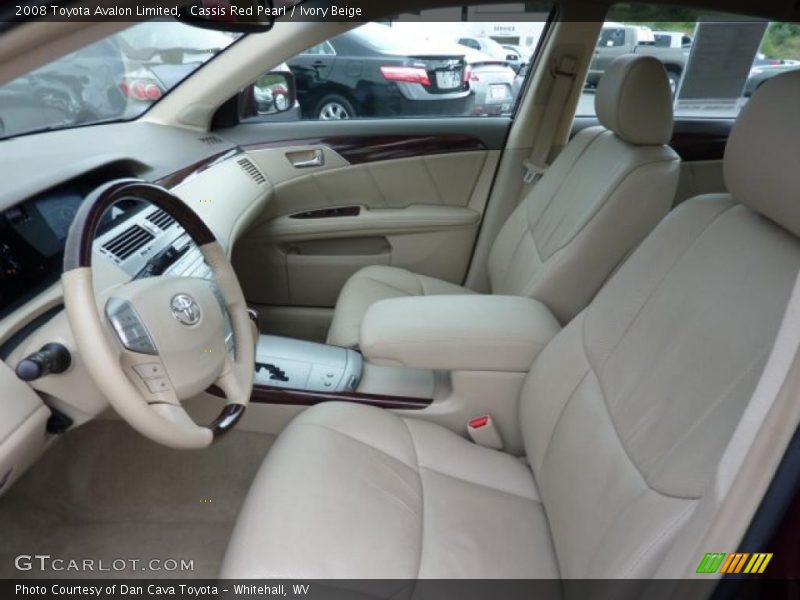 Cassis Red Pearl / Ivory Beige 2008 Toyota Avalon Limited