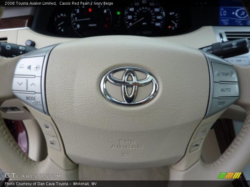 Cassis Red Pearl / Ivory Beige 2008 Toyota Avalon Limited