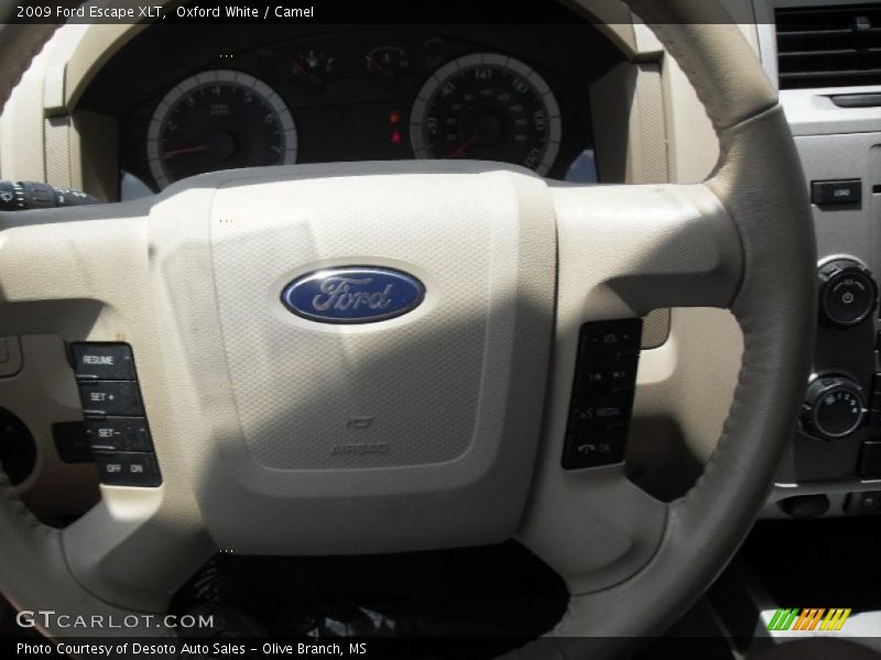 Oxford White / Camel 2009 Ford Escape XLT