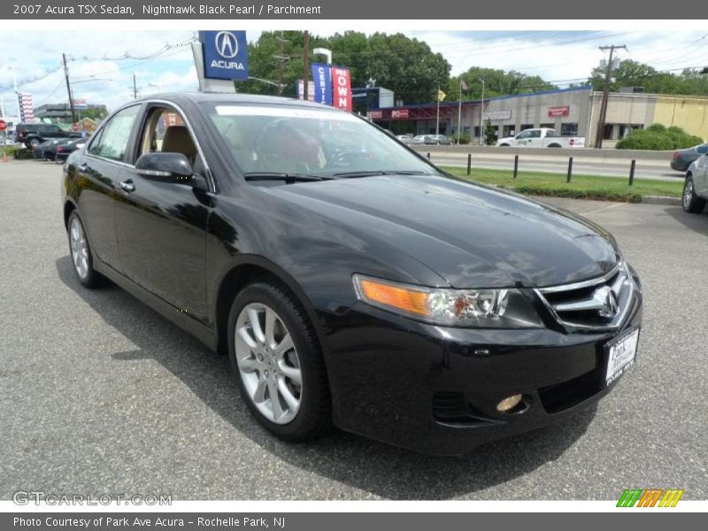 Nighthawk Black Pearl / Parchment 2007 Acura TSX Sedan
