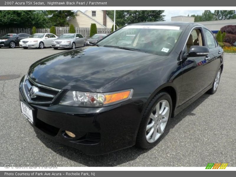 Nighthawk Black Pearl / Parchment 2007 Acura TSX Sedan