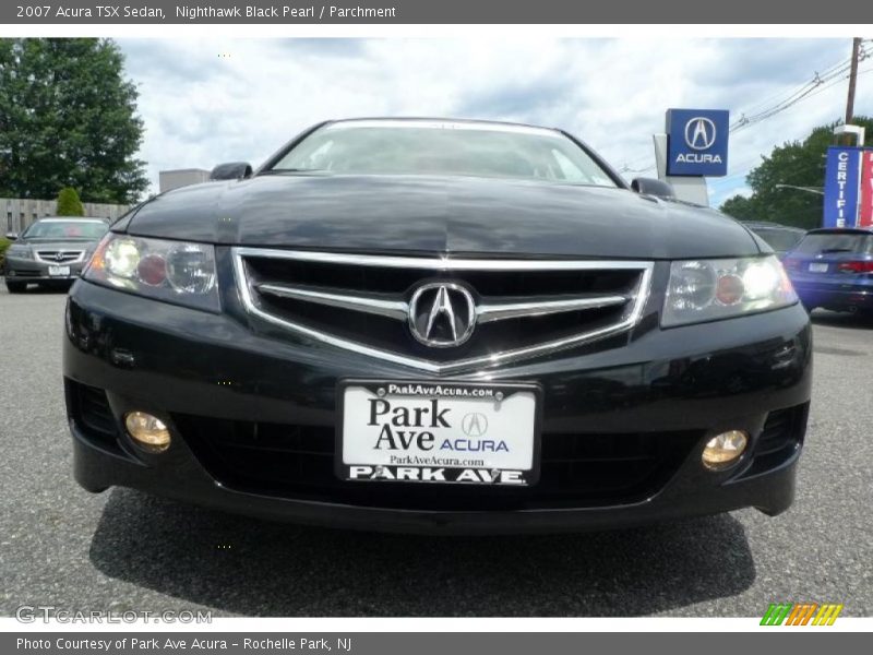 Nighthawk Black Pearl / Parchment 2007 Acura TSX Sedan
