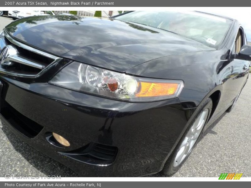 Nighthawk Black Pearl / Parchment 2007 Acura TSX Sedan