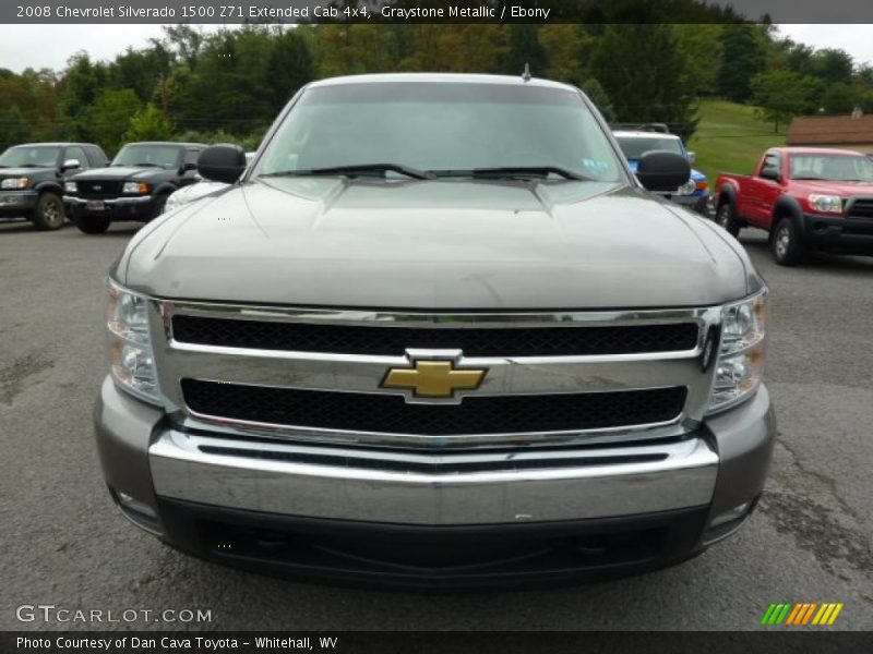 Graystone Metallic / Ebony 2008 Chevrolet Silverado 1500 Z71 Extended Cab 4x4