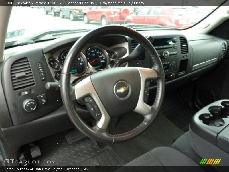 Graystone Metallic / Ebony 2008 Chevrolet Silverado 1500 Z71 Extended Cab 4x4