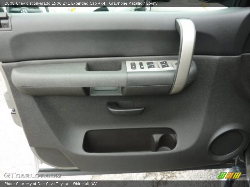 Graystone Metallic / Ebony 2008 Chevrolet Silverado 1500 Z71 Extended Cab 4x4