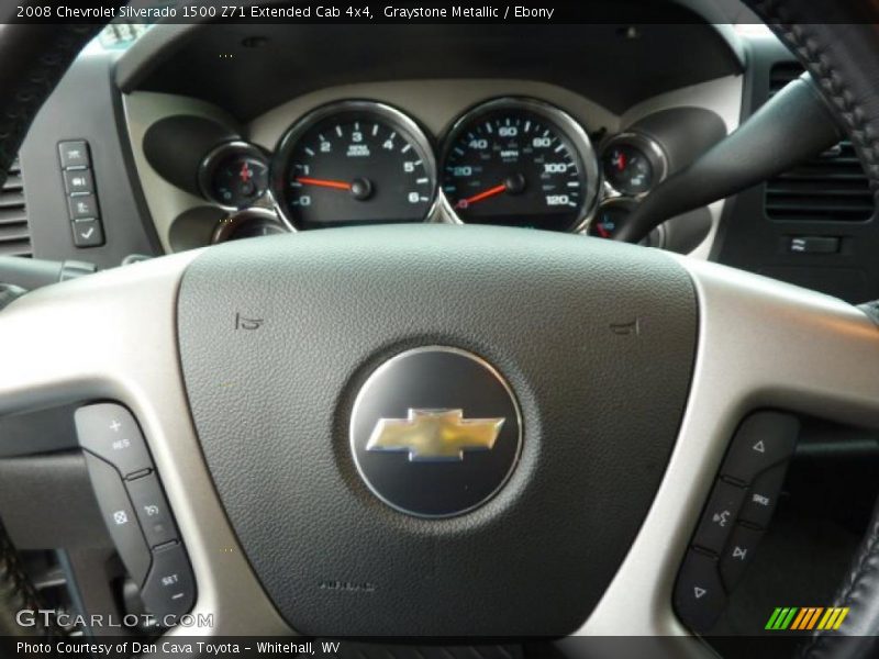 Graystone Metallic / Ebony 2008 Chevrolet Silverado 1500 Z71 Extended Cab 4x4