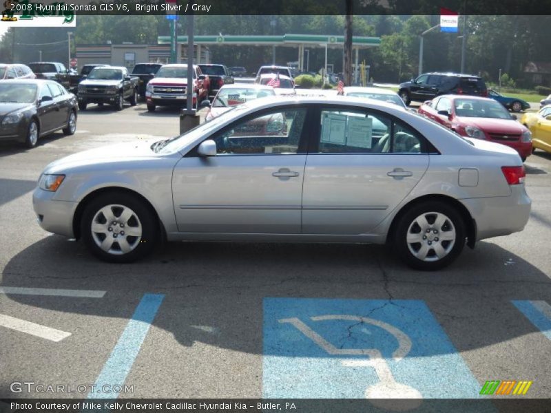 Bright Silver / Gray 2008 Hyundai Sonata GLS V6