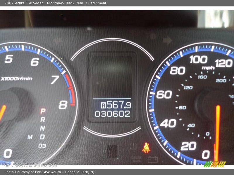 Nighthawk Black Pearl / Parchment 2007 Acura TSX Sedan