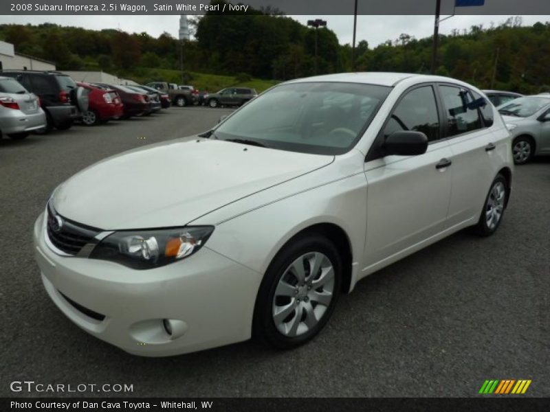 Satin White Pearl / Ivory 2008 Subaru Impreza 2.5i Wagon