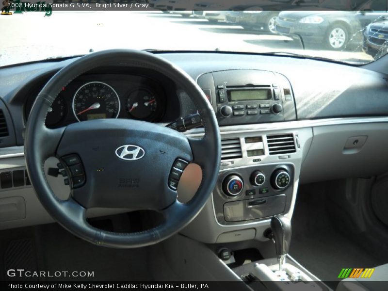 Bright Silver / Gray 2008 Hyundai Sonata GLS V6