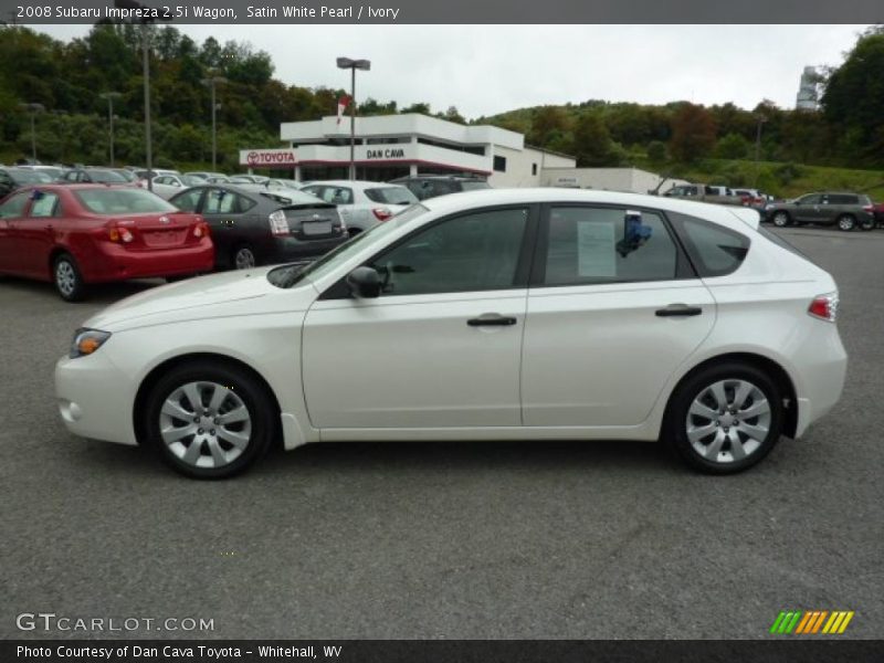 Satin White Pearl / Ivory 2008 Subaru Impreza 2.5i Wagon