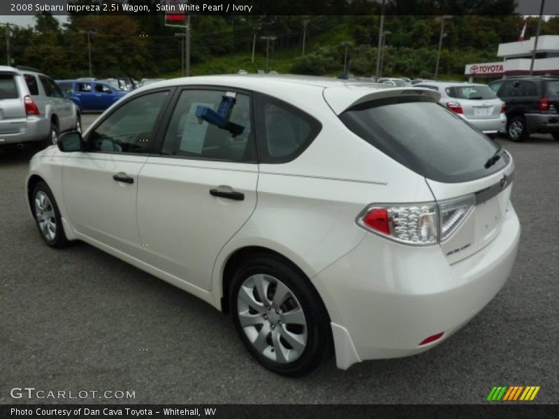 Satin White Pearl / Ivory 2008 Subaru Impreza 2.5i Wagon