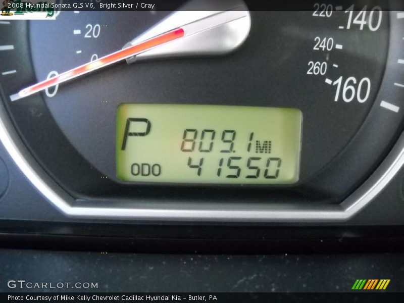 Bright Silver / Gray 2008 Hyundai Sonata GLS V6