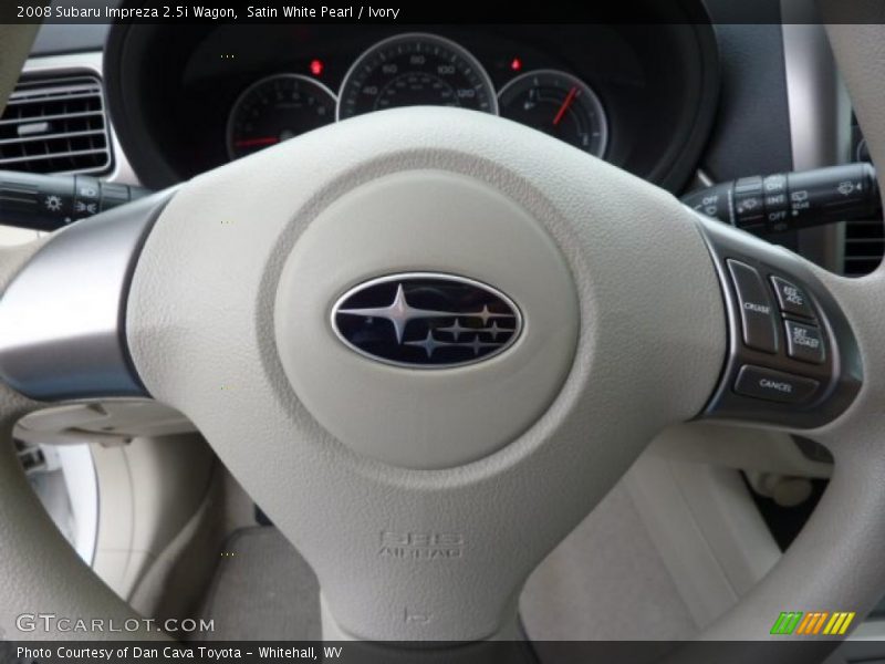Satin White Pearl / Ivory 2008 Subaru Impreza 2.5i Wagon