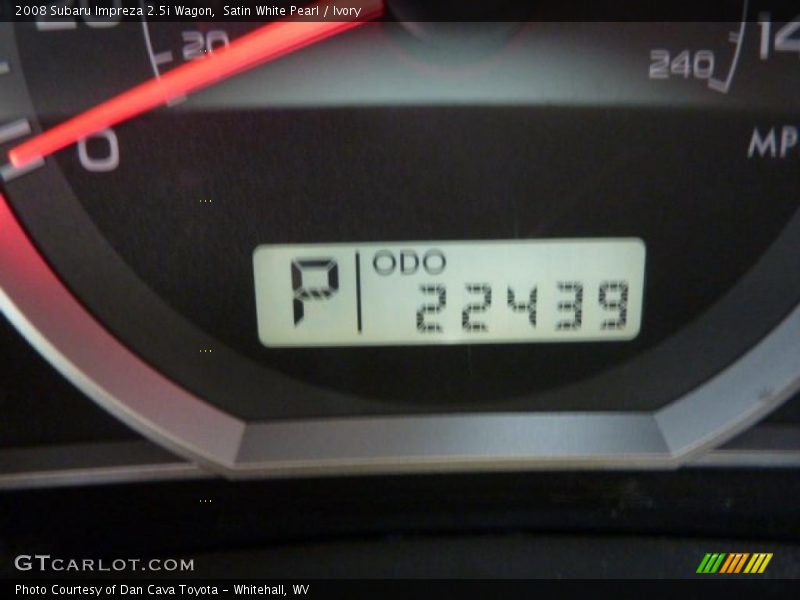 Satin White Pearl / Ivory 2008 Subaru Impreza 2.5i Wagon