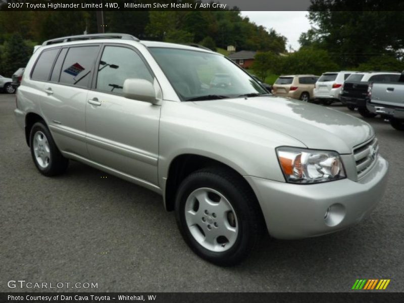 Millenium Silver Metallic / Ash Gray 2007 Toyota Highlander Limited 4WD