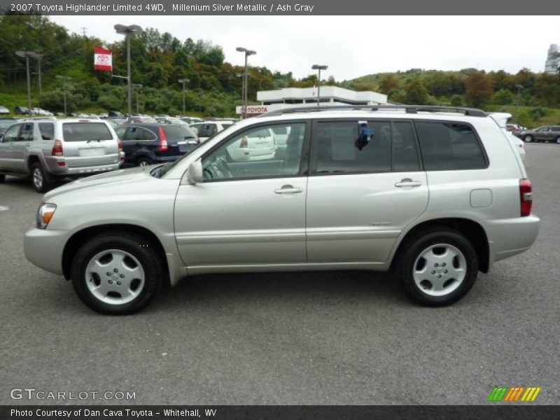 Millenium Silver Metallic / Ash Gray 2007 Toyota Highlander Limited 4WD