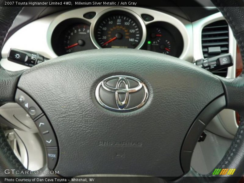 Millenium Silver Metallic / Ash Gray 2007 Toyota Highlander Limited 4WD