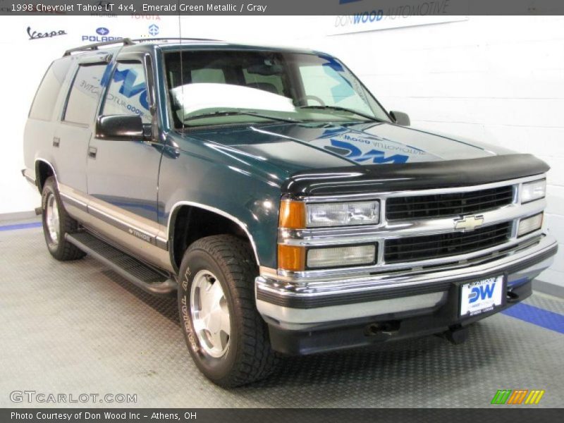 Emerald Green Metallic / Gray 1998 Chevrolet Tahoe LT 4x4