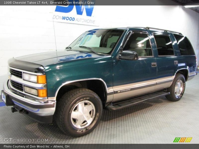 Emerald Green Metallic / Gray 1998 Chevrolet Tahoe LT 4x4