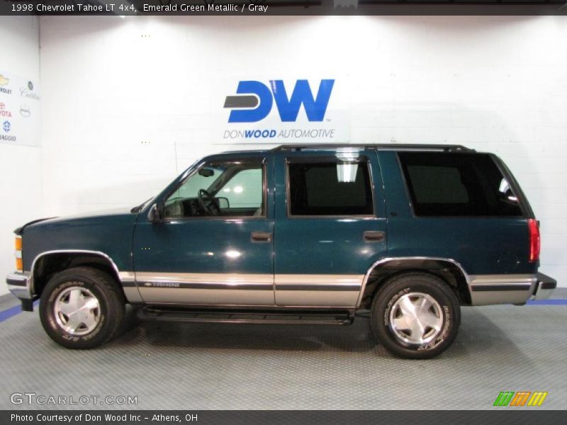 Emerald Green Metallic / Gray 1998 Chevrolet Tahoe LT 4x4