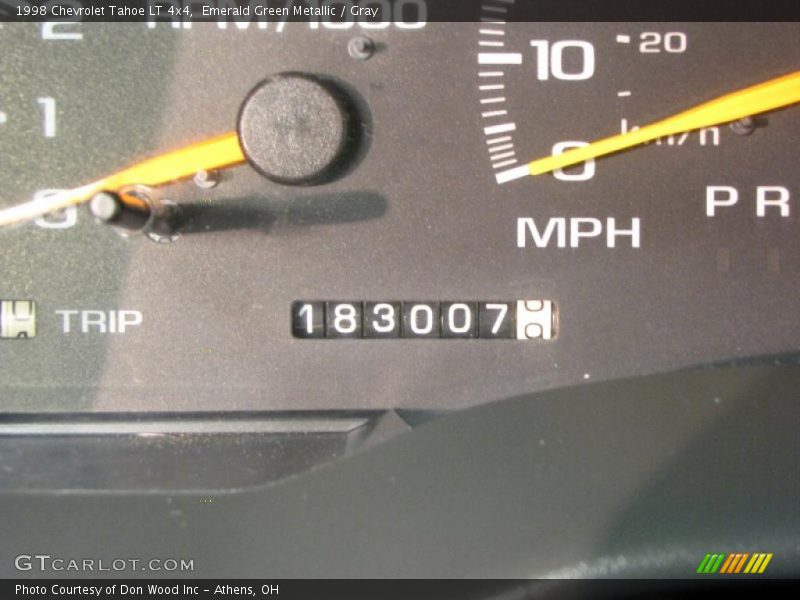 Emerald Green Metallic / Gray 1998 Chevrolet Tahoe LT 4x4